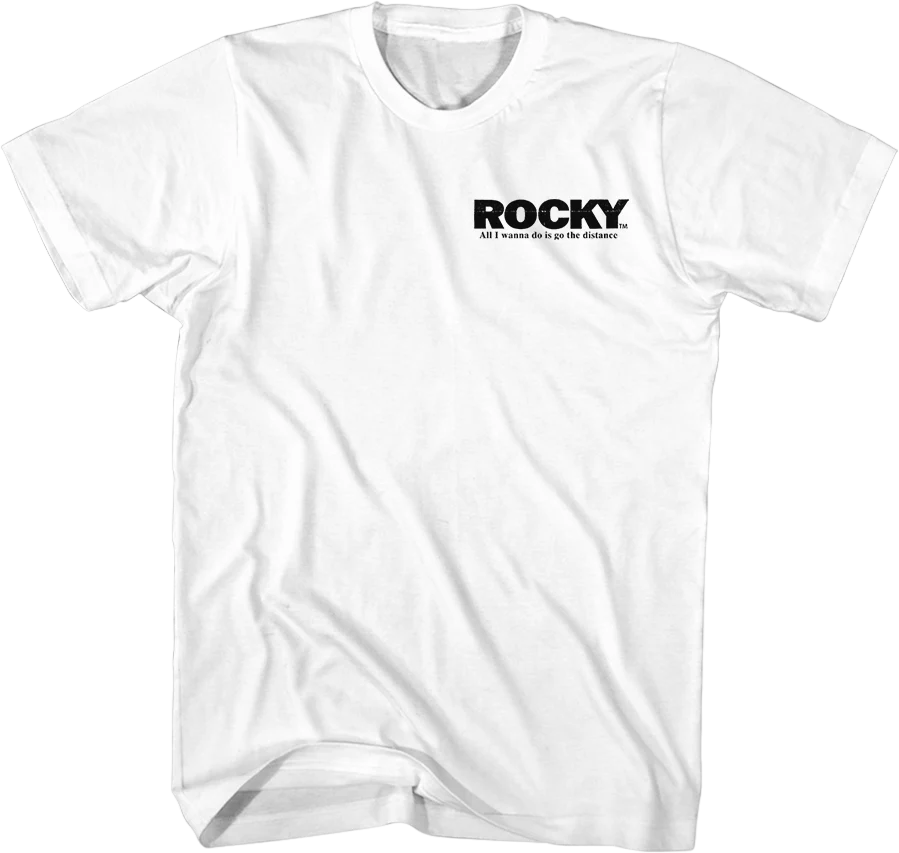 Front & Back Go The Distance Rocky T-Shirt - Image 3